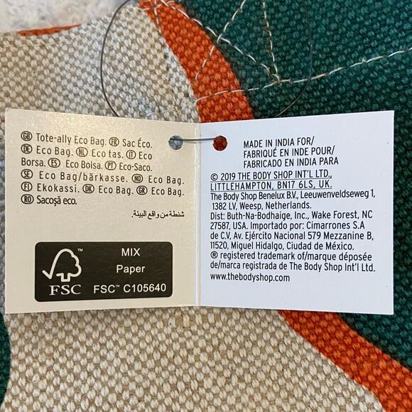 THE BODY SHOP Women's Canvas Tote Conductor and Ball Cap Bundle Casual Wellness - Picture 4 of 15